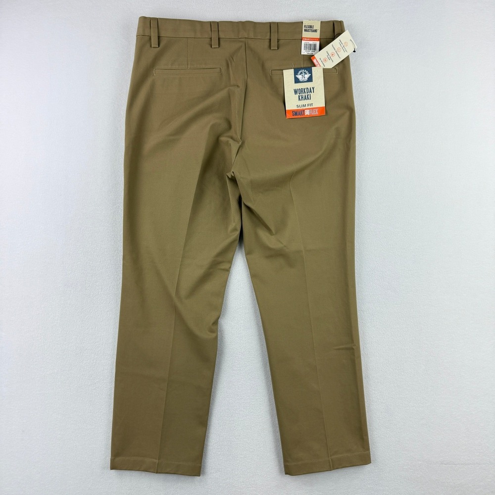 Dockers‎ Workday Khaki Pants 36x29 Mens Slim Fit 360 Flex Tan NWT